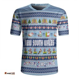 New South Wales Christmas Custom Happy Chrissie Ugly Style Rugby Jersey