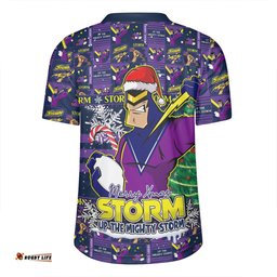Melbourne Storm Merry Ugly Christmas Comic Style Rugby Jersey