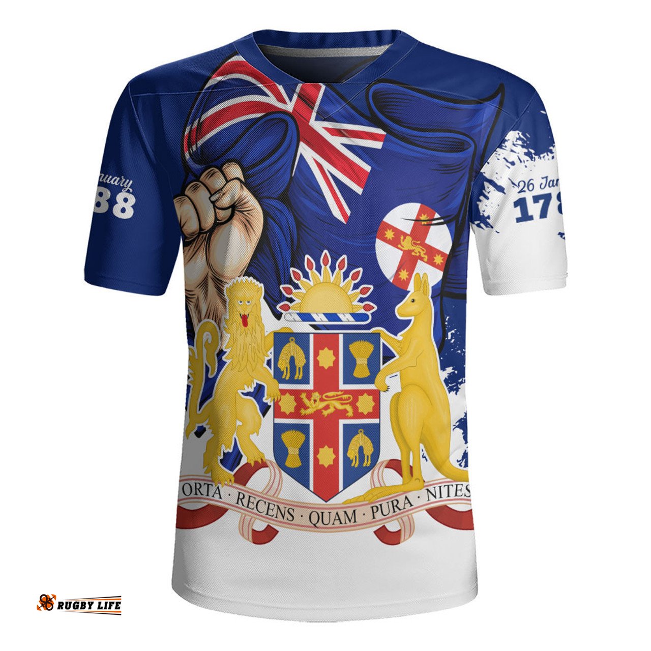 New South Wales Power Pride And Heritage Crest Rugby Jersey