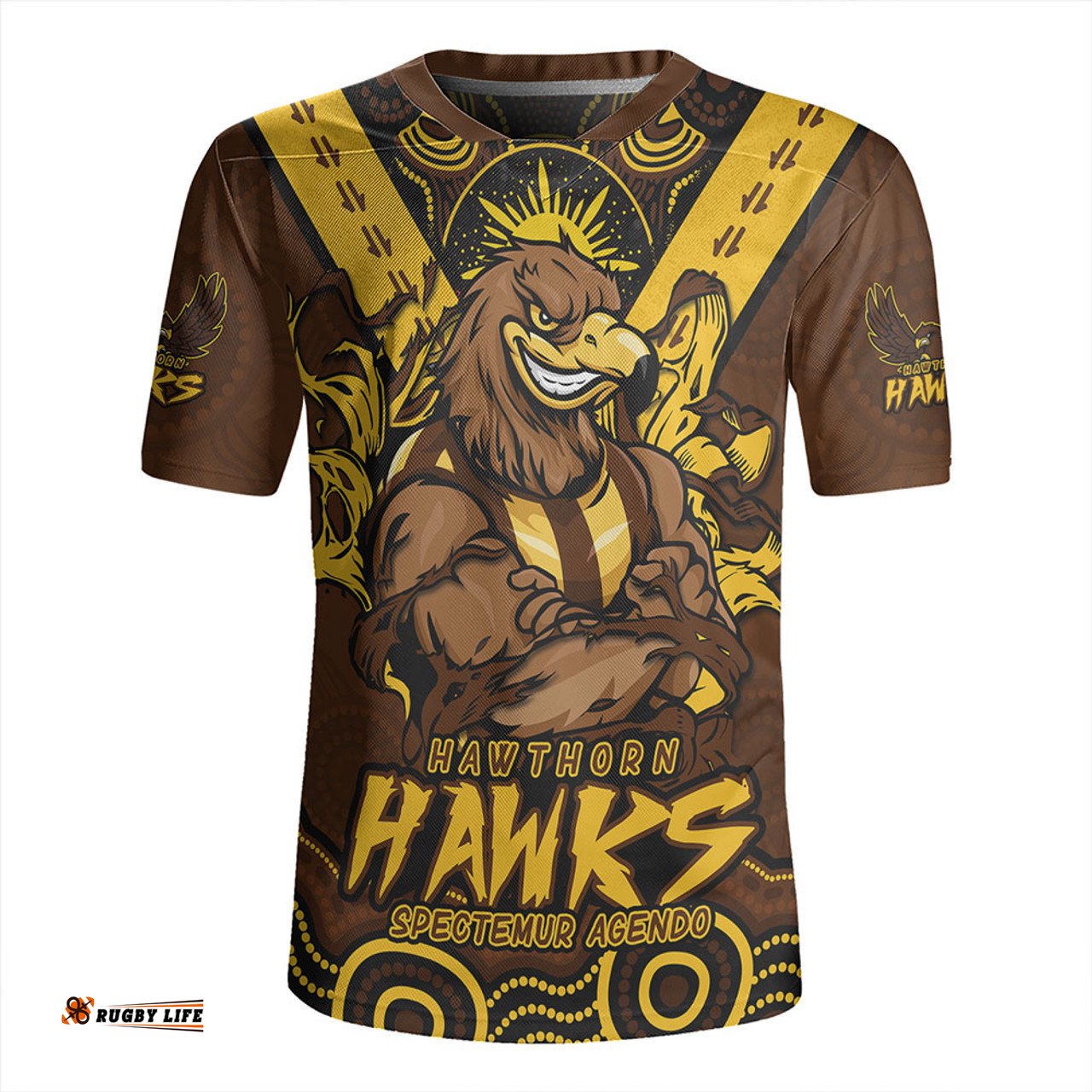 Hawthorn Ripped Legacy Of The Game Rugby Jersey