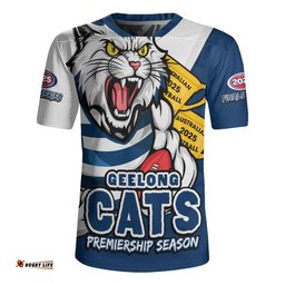Geelong Cats Australian Football Finals Premiership Spirit Rugby Jersey