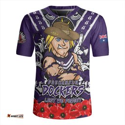 Fremantle Ripped Legacy Of The Game The ANZAC Spirit Lives On Rugby Jersey