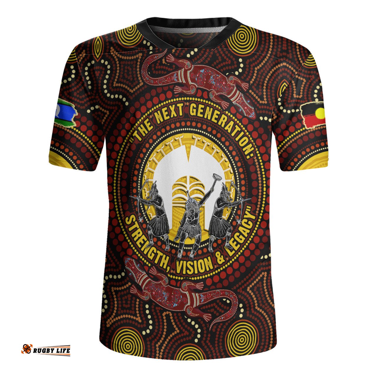 Indigenous Australian Aboriginal Naidoc Week Vision Of The Torres Warriors Rugby Jersey