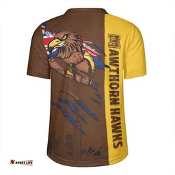 Hawthorn Burning Passion Of Power Scratch Style Rugby Jersey