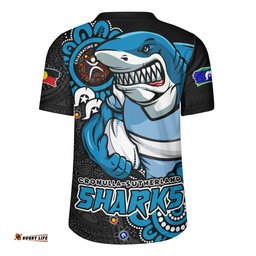 Cronulla Sutherland Sharks Power Through Generations NAIDOC Edition Rugby Jersey