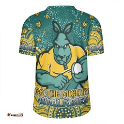 Australia Wallabies Custom Custom With Aboriginal Inspired Style Of Dot Painting Patterns Rugby Jersey