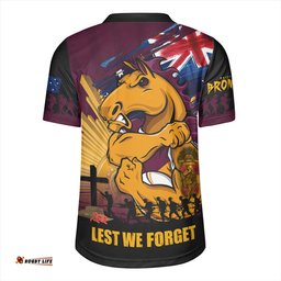 Brisbane Broncos Fearless ANZAC Defender Rugby Jersey