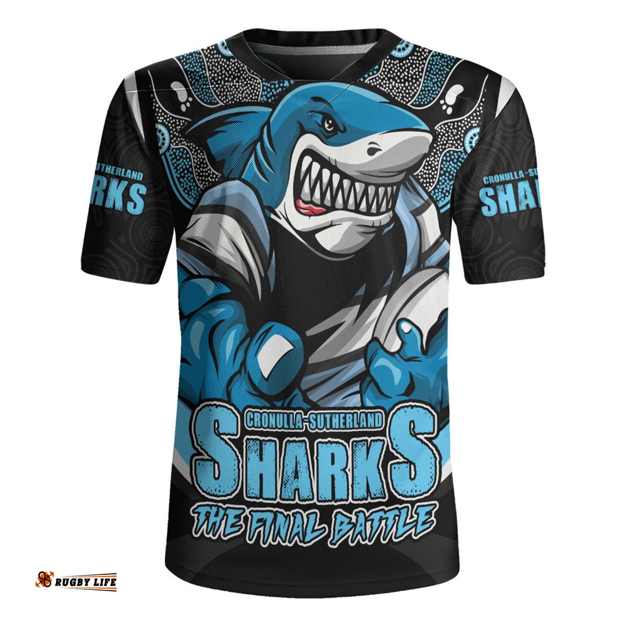 Cronulla Sutherland Sharks Final Clash Battle Edition Rugby Jersey