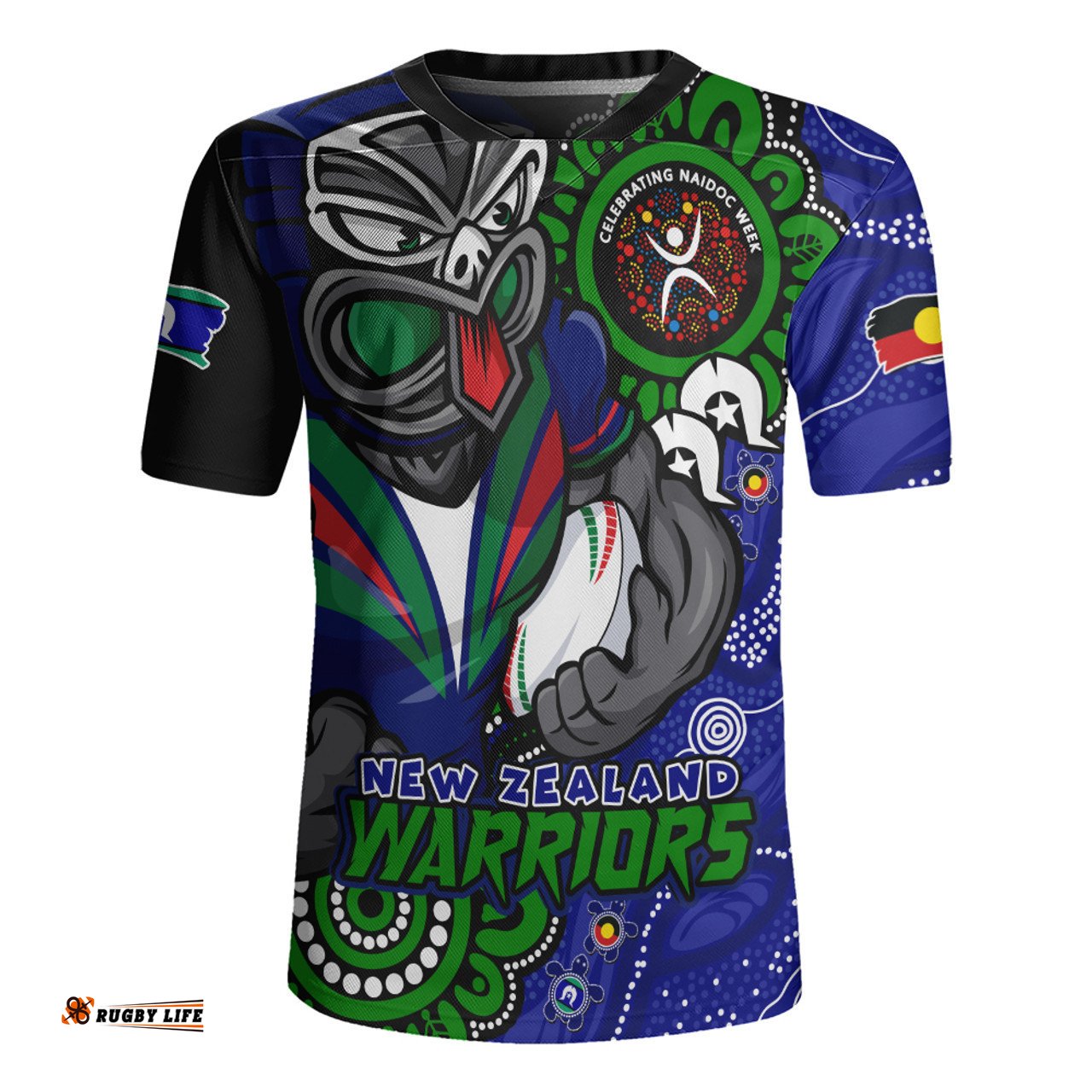 New Zealand Warriors Power Through Generations NAIDOC Edition Rugby Jersey