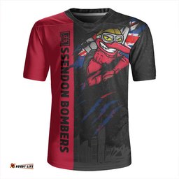 Essendon Burning Passion Of Power Scratch Style Rugby Jersey