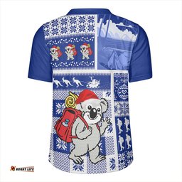 Australia Koala Wonderland Christmas Blue Rugby Jersey