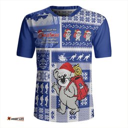 Australia Koala Wonderland Christmas Blue Rugby Jersey