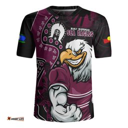 Manly Warringah Sea Eagles NAIDOC Indigenous Warrior Spirit Rugby Jersey