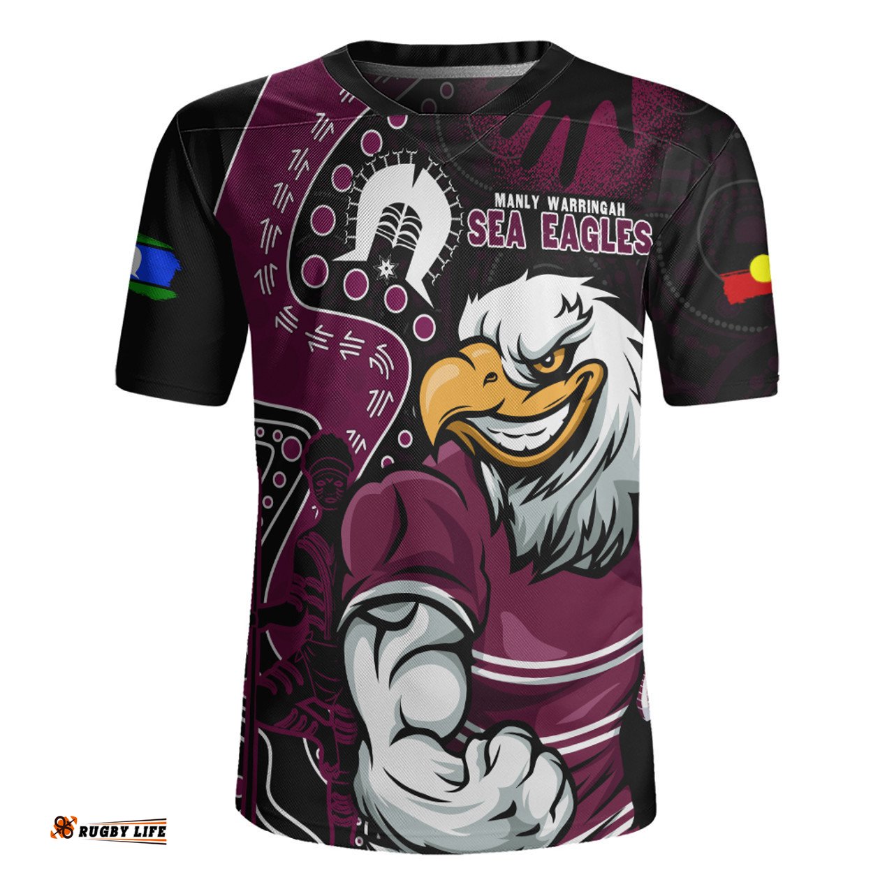 Manly Warringah Sea Eagles NAIDOC Indigenous Warrior Spirit Rugby Jersey
