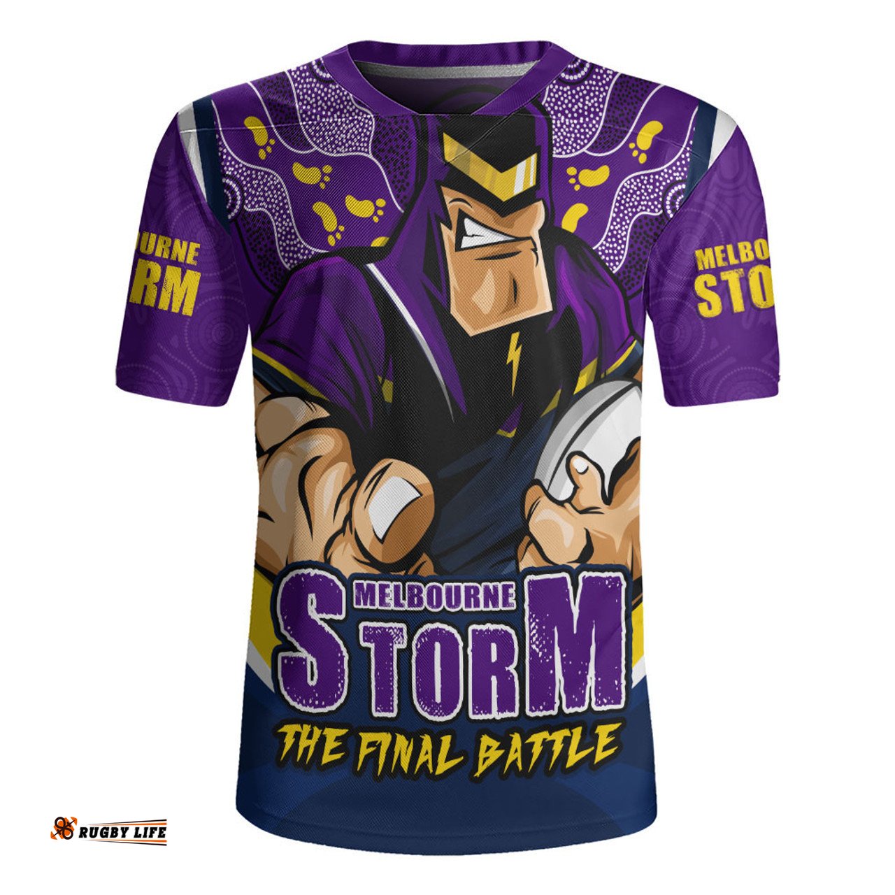 Melbourne Storm Final Clash Battle Edition Rugby Jersey