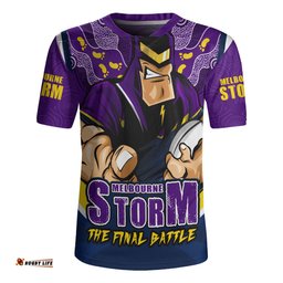 Melbourne Storm Final Clash Battle Edition Rugby Jersey