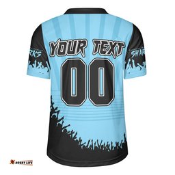 Cronulla Sutherland Sharks Heart Of A Fighter Tough And Fearless Rugby Jersey