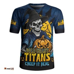 Gold Coast Titans Dark Moon Rugby Halloween Battle Edition Rugby Jersey