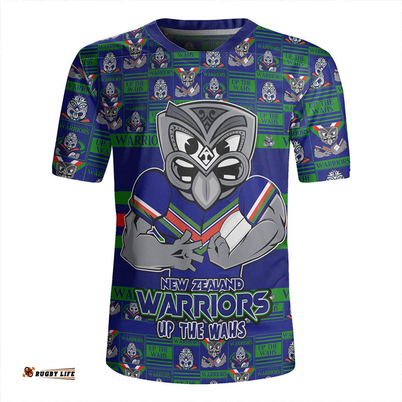 New Zealand Warriors Champion���s Pride Comic Style Rugby Jersey