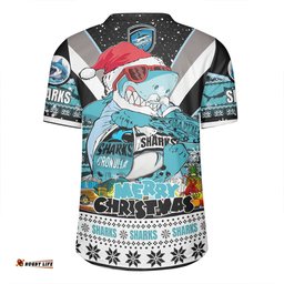 Cronulla Sutherland Sharks Christmas Custom Sharks Santa Aussie Big Things Rugby Jersey