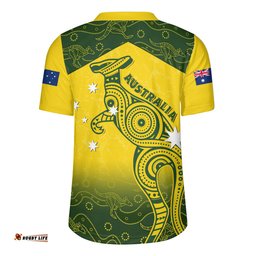 Indigenous Australian Aboriginal Dreamtime Kangaroo Australia Pride Rugby Jersey