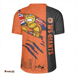 GWS GIANTS Burning Passion Of Power Scratch Style Rugby Jersey