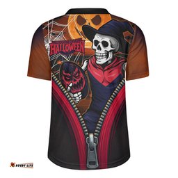 Melbourne Halloween Night Reaper Zipper Rugby Jersey
