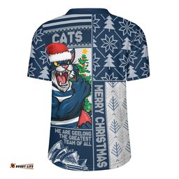 Geelong Cats Merry Christmas Knit Style Festive Spirit Rugby Jersey