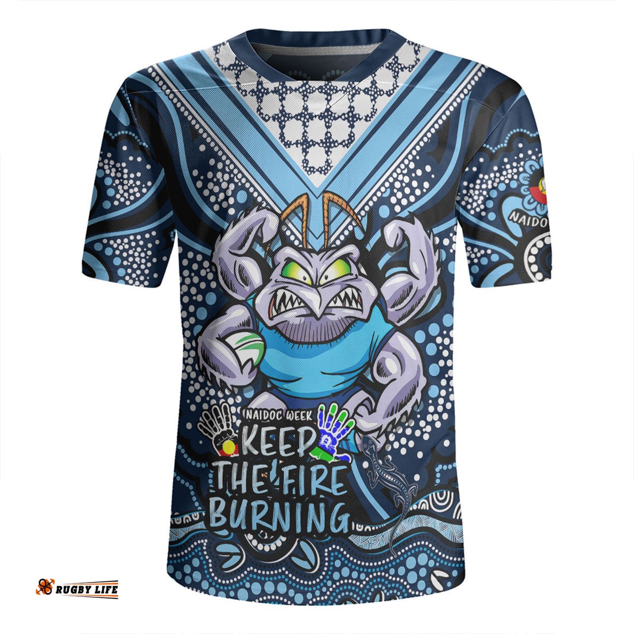 New South Wales Blues Aboriginal Inspired Naidoc Week Custom For Die Hard Fan Supporters Rugby Jersey