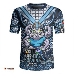 New South Wales Blues Aboriginal Inspired Naidoc Week Custom For Die Hard Fan Supporters Rugby Jersey