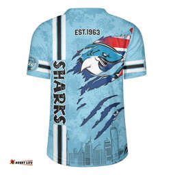 Cronulla Sutherland Sharks Happy Australia Day Flag Scratch Style Rugby Jersey