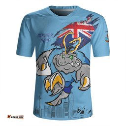 New South Wales Blues Custom For Die Hard Fan Australia Flag Scratch Style Rugby Jersey