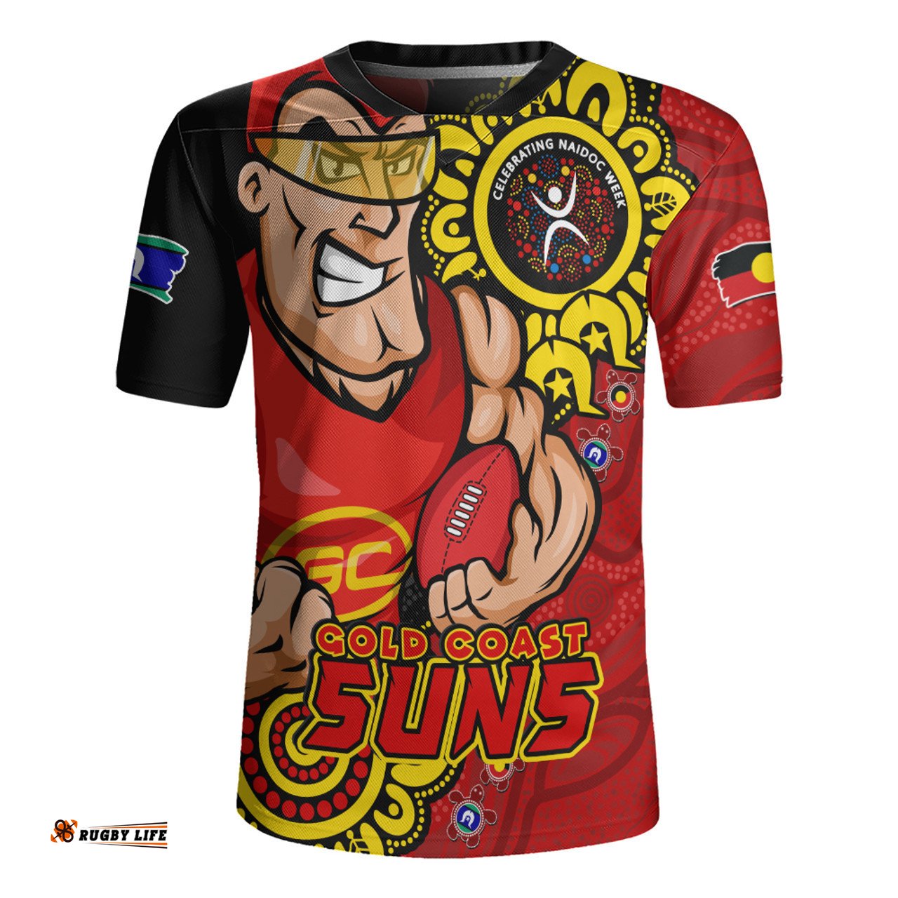 Gold Coast SUNS Power Through Generations NAIDOC Edition Rugby Jersey