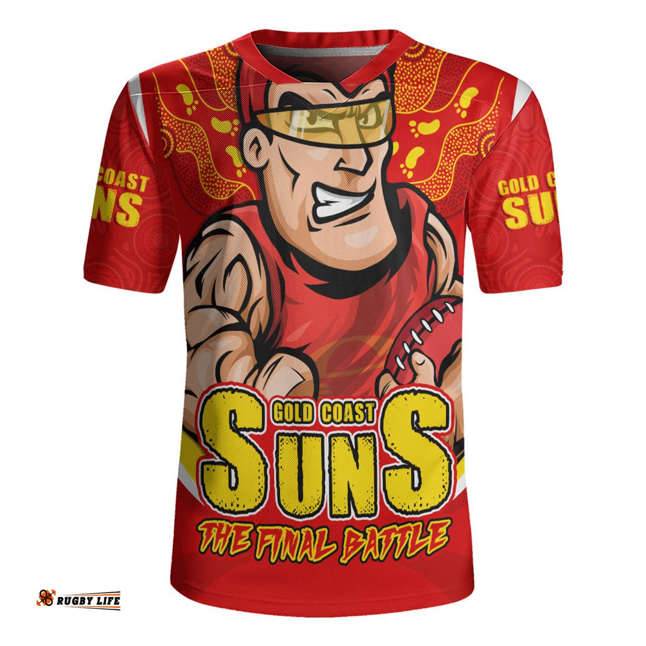Gold Coast SUNS Final Clash Battle Edition Rugby Jersey