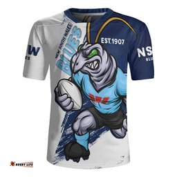 New South Wales Blues Battleborn Blues Rugby Jersey