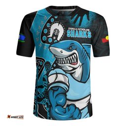 Cronulla Sutherland Sharks NAIDOC Indigenous Warrior Spirit Rugby Jersey