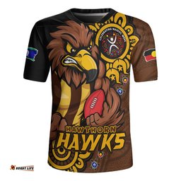 Hawthorn Power Through Generations NAIDOC Edition Rugby Jersey