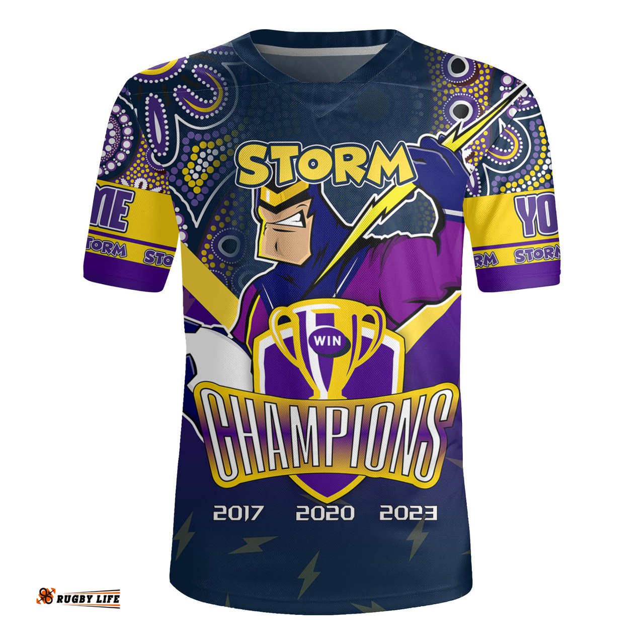 Melbourne Storm Jersey Custom Talent Win Games But Teamwork And Intelligence Win Championships With Aboriginal Style Rugby Jersey