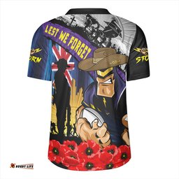 Melbourne Storm United In Spirit Anzac Day Tribute Rugby Jersey