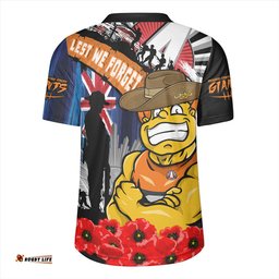 GWS GIANTS Anzac Day Honor United In Spirit Rugby Jersey