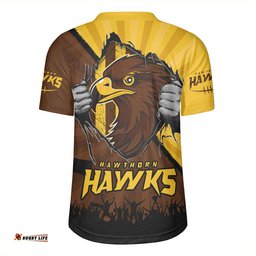 Hawthorn Breaking Through Fan Design Rugby Jersey