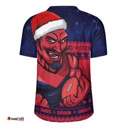 Melbourne Merry Christmas Down Under Footy Power Style Rugby Jersey