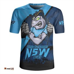 New South Wales Blues Origin Battleground Blues Unleashed Rugby Jersey