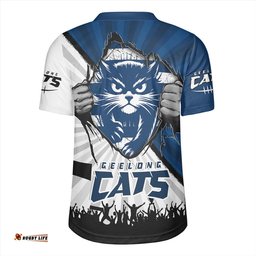 Geelong Cats Breaking Through Fan Design Rugby Jersey