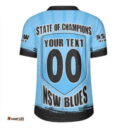 New South Wales Blues Dynasty Of Blues Rugby Jersey