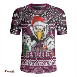 Manly Warringah Sea Eagles Aboriginal Xmas Special Ugly Christmas Style Rugby Jersey