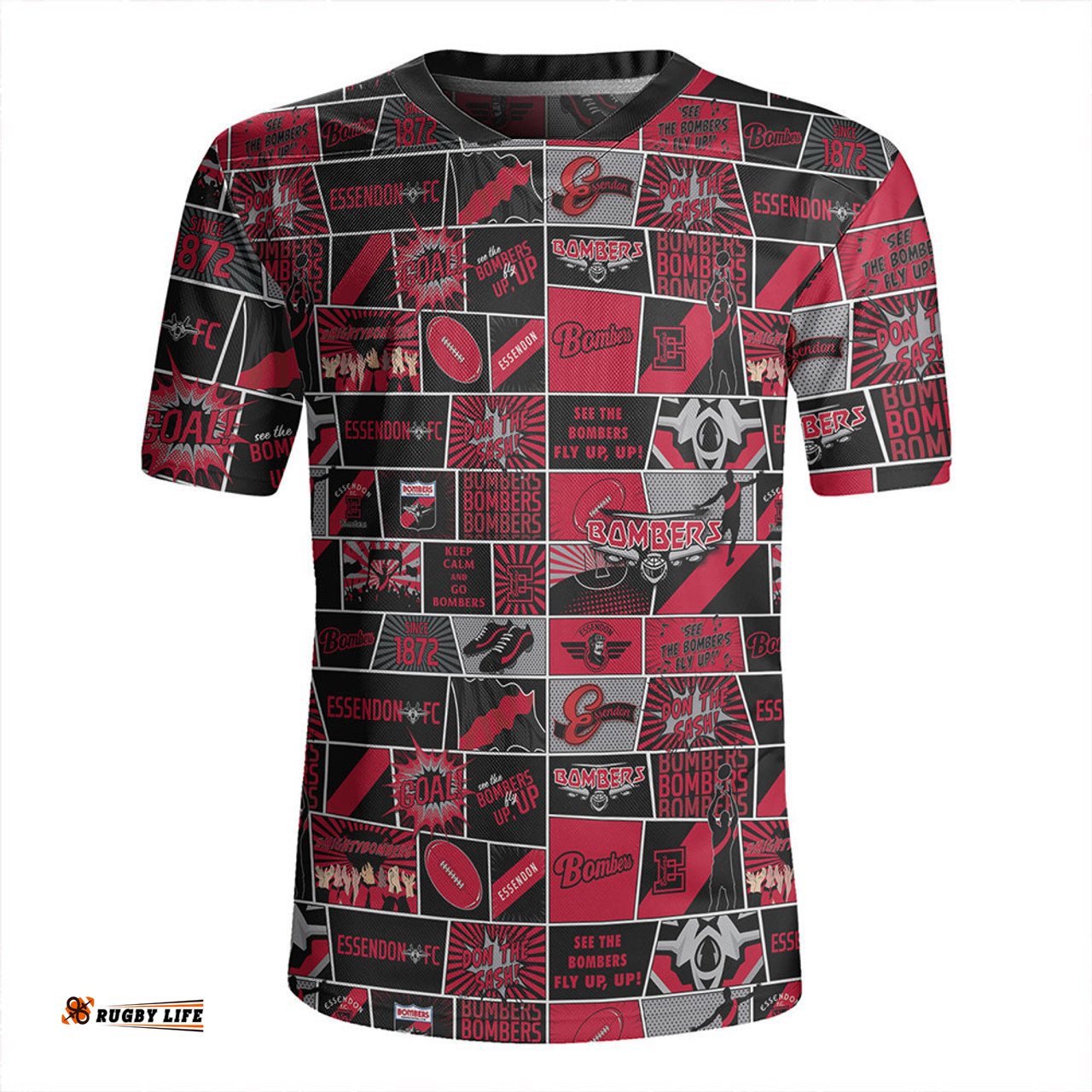 Essendon Legacy Of The Pride Comic Style Rugby Jersey