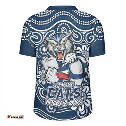 Geelong Cats Aboriginal Inspired Tough Fan Football For Life Rugby Jersey