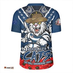 Geelong Cats Ripped Legacy Of The Game The ANZAC Spirit Lives On Rugby Jersey