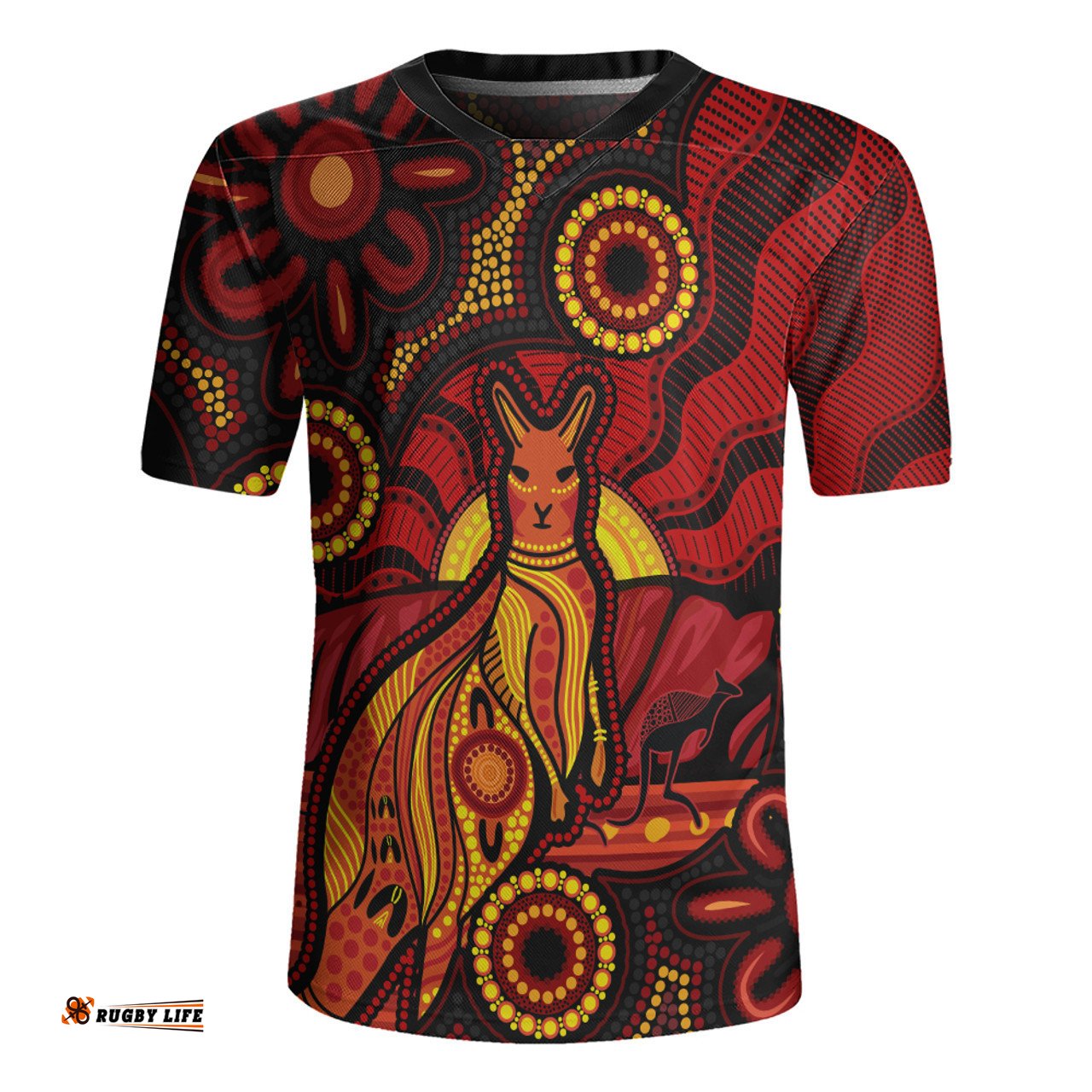 Indigenous Australian Aboriginal Echoes Of The Dreaming Rugby Jersey